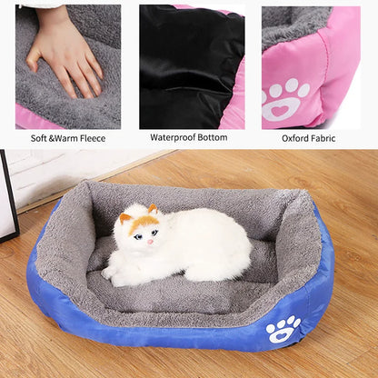 Candy-colored Warm Dog Bed