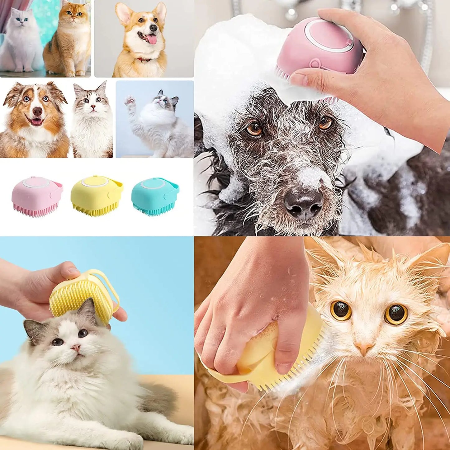 Pet Bath massage brush